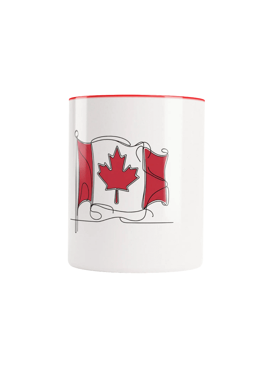 Canadian Flag Line Art Design Ceramic Mug product image (9)