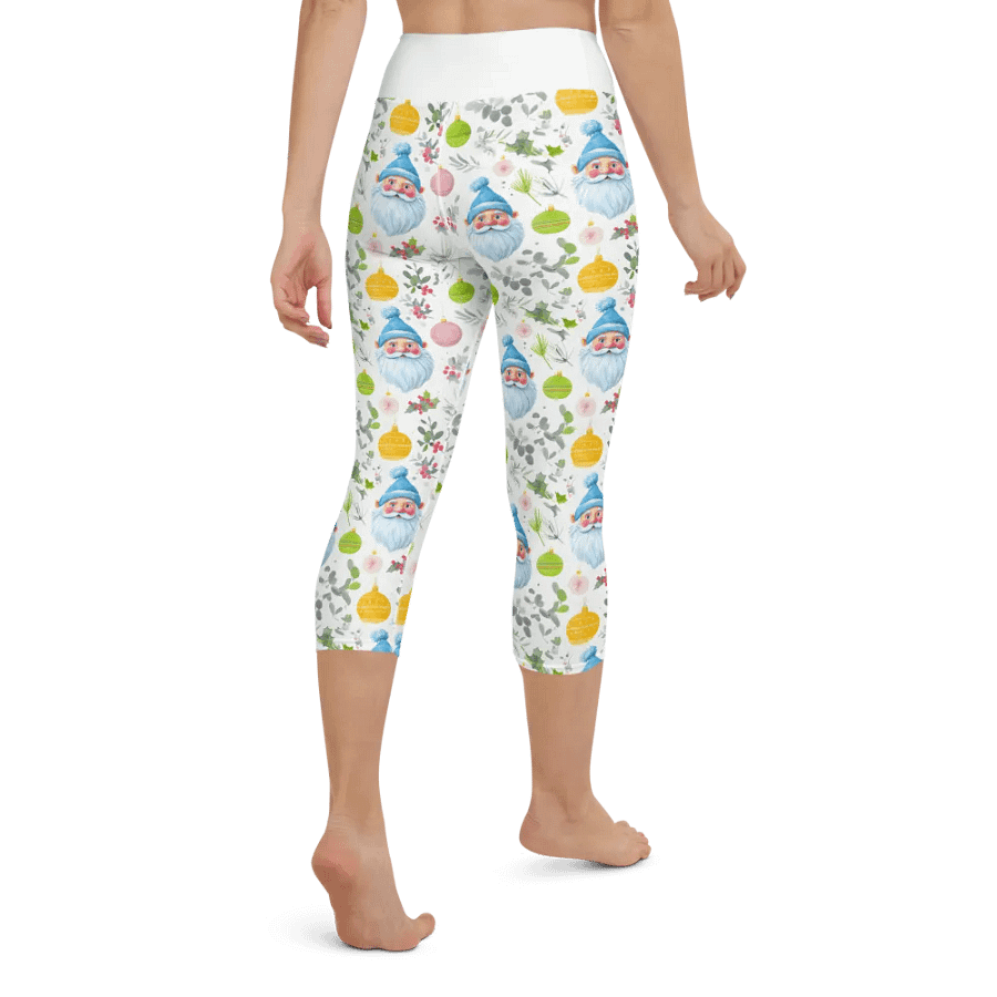 Whimsical Bearded Figure Yoga Capri Leggings product image (4)