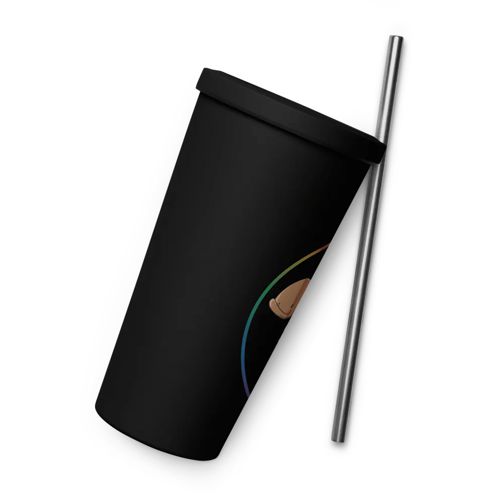 Pride Friend Tumbler w/Straw (Black) product image (9)