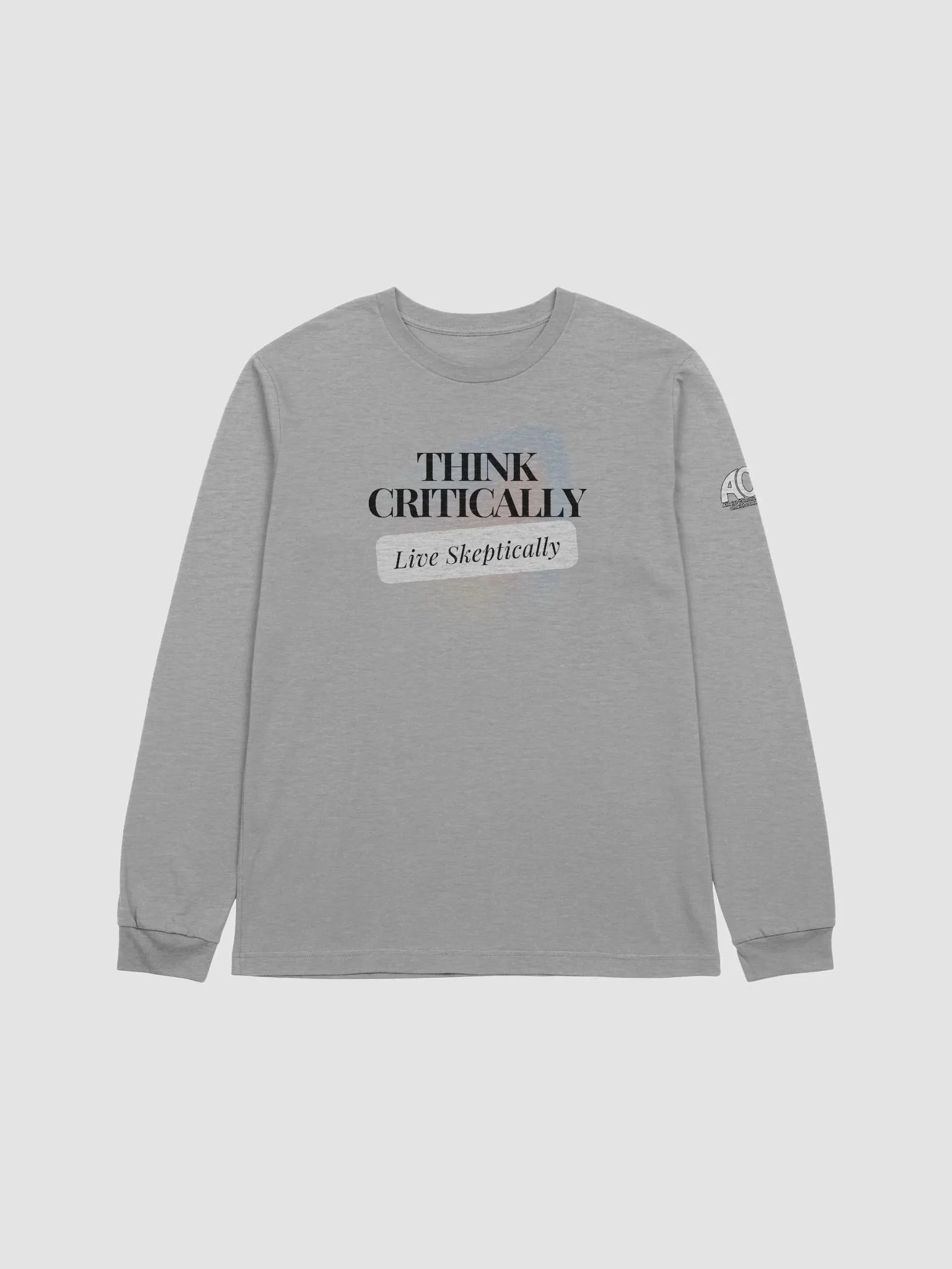 Long Sleeve Tee - Think Critically; Live Skeptically product image (1)