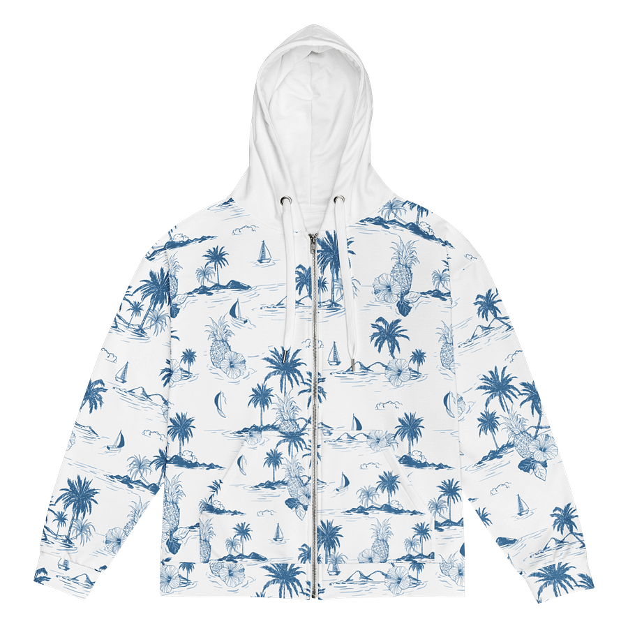 All-Over Print Island Zip Unisex Hoodie product image (1)