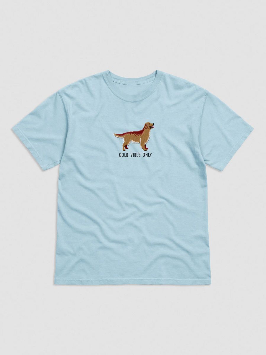 Gold Vibes Only T-Shirt(Embroidered) of a Golden Retriever product image (41)