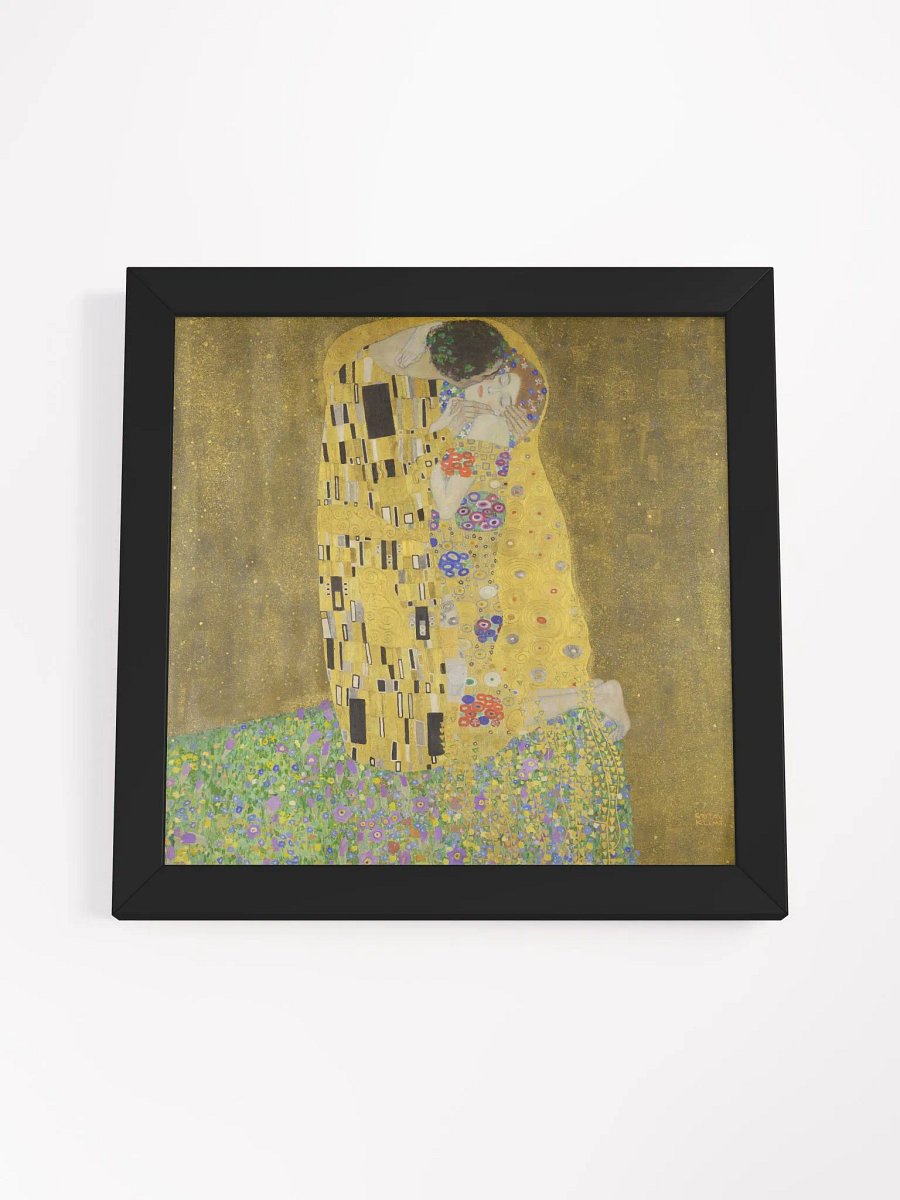 ''The Kiss'' by Gustav Klimt Square Framed Poster (Sizes Avail.) product image (4)