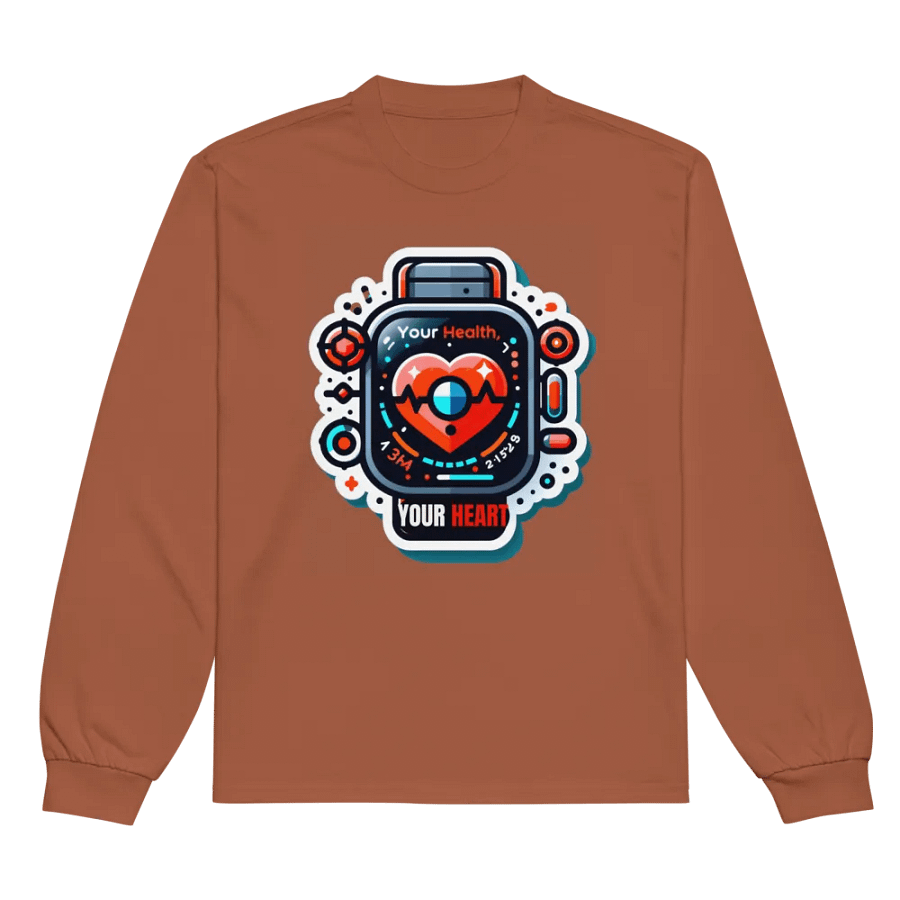 Heartbeat Tracker Unisex Long Sleeve Shirt product image (7)