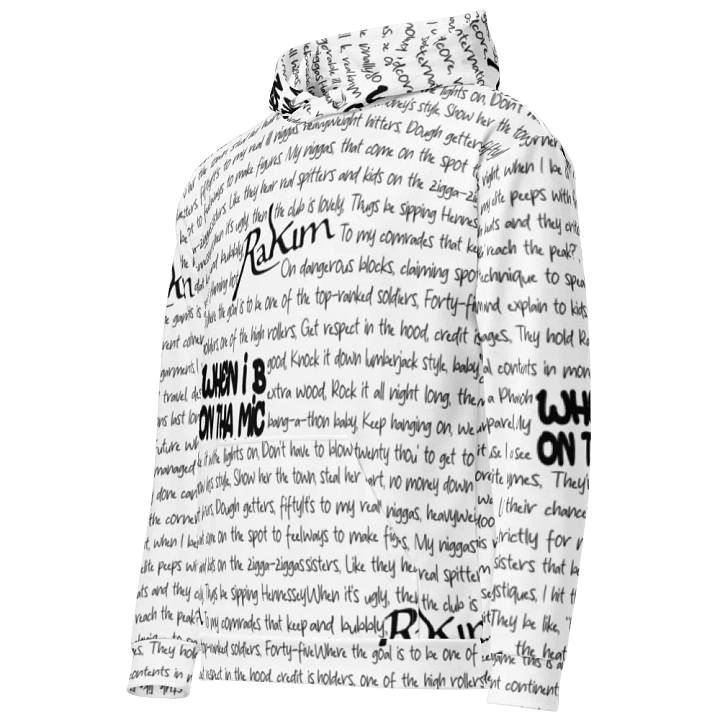 When I B On Tha Mic - Rakim - WHITE - Unisex Hoodie product image (1)