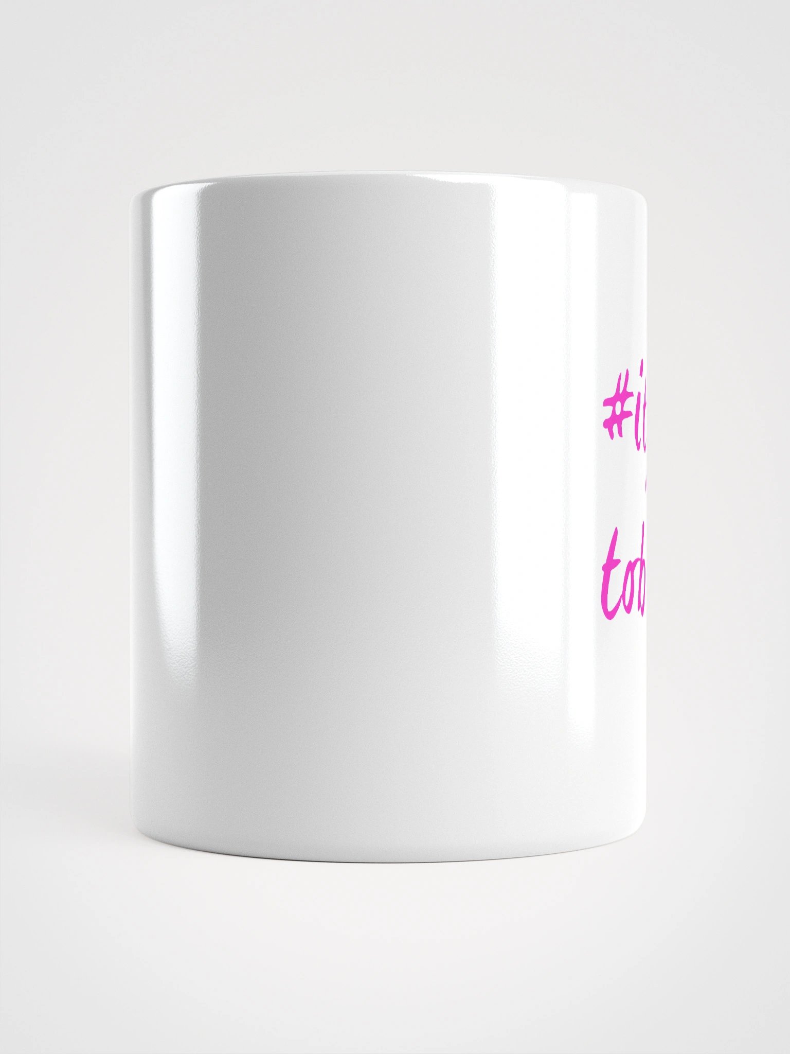 "It Feels Good to Be a Pianist" White Glossy Mug with Pink Script product image (5)