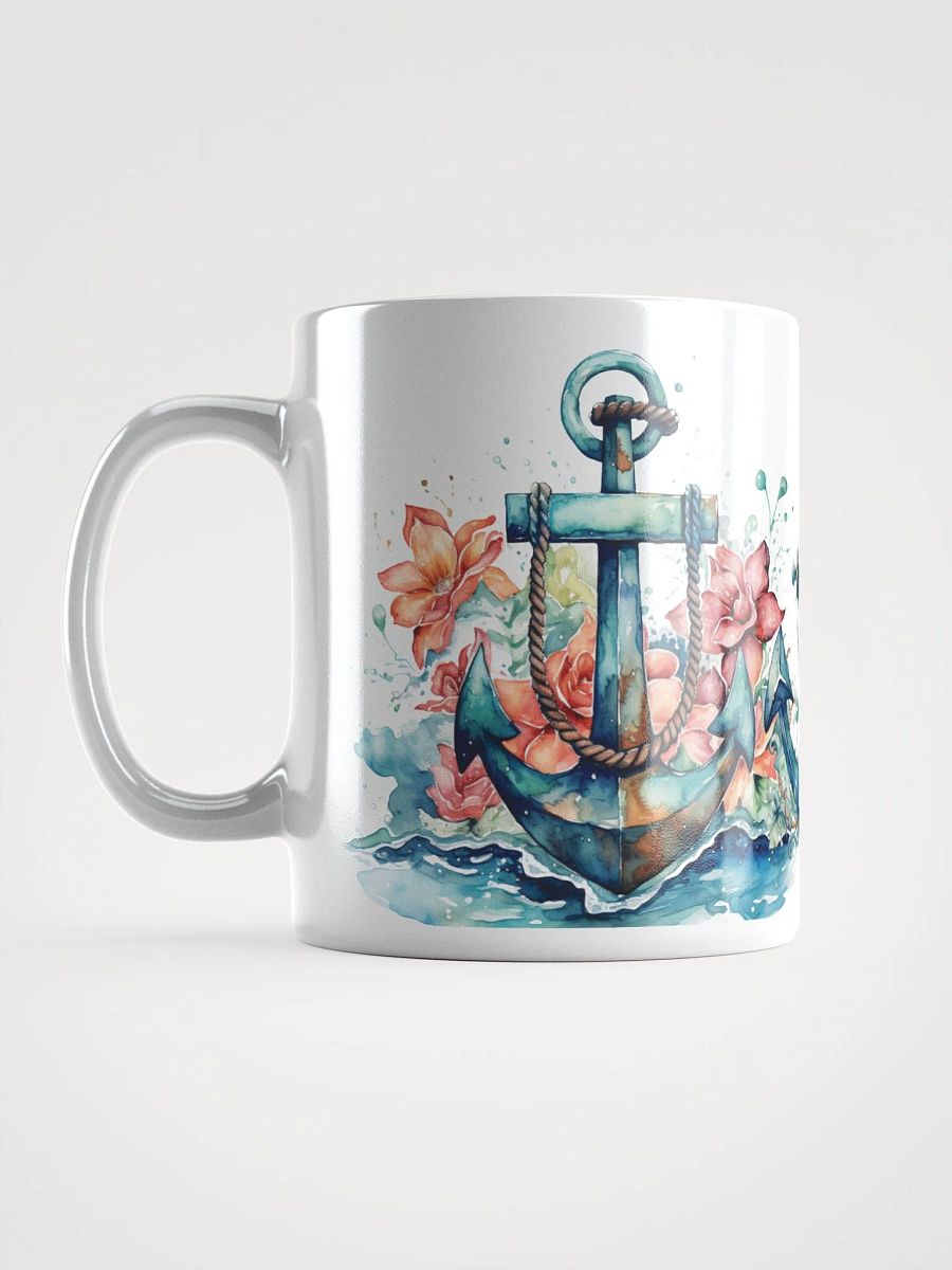 Nautical Anchors White Glossy Mug product image (6)