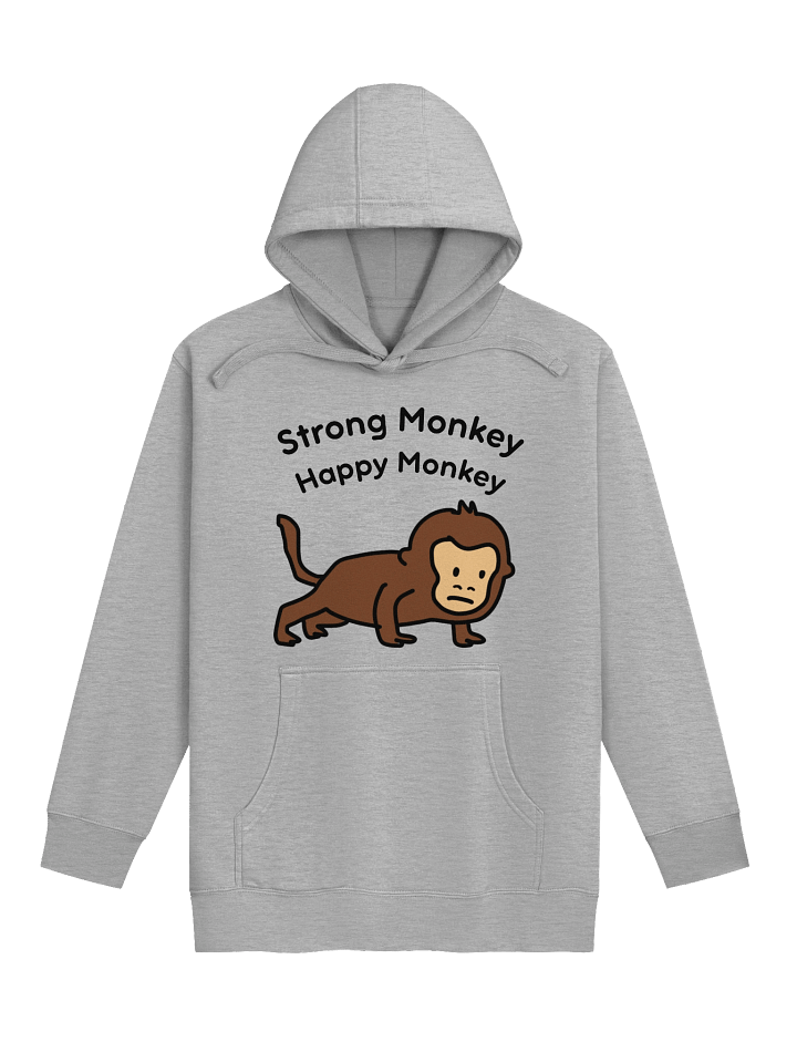 "Strong Monkey, Happy Monkey" Hoodie (Light Color) product image (1)