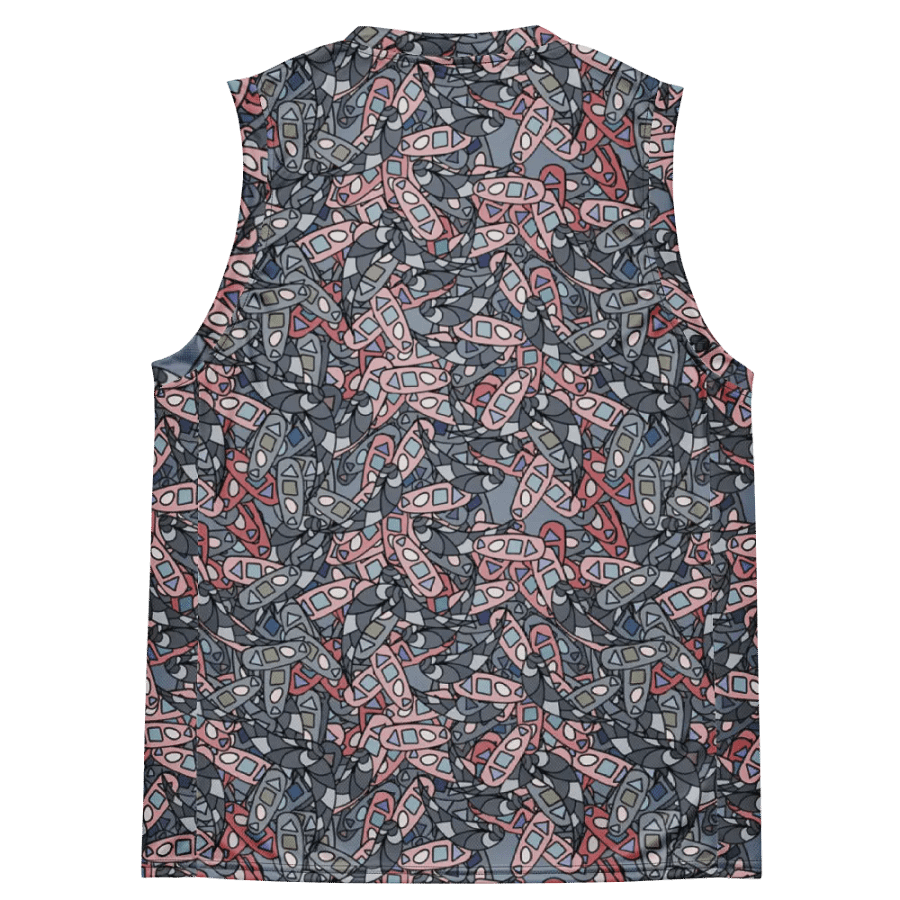 Shapes in Motion | Recycled Unisex Basketball Jersey product image (5)