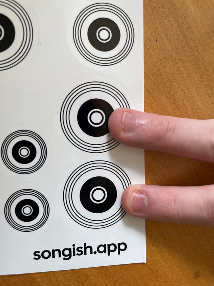 THE SONGISH STICKER SHEET v1 product image (2)