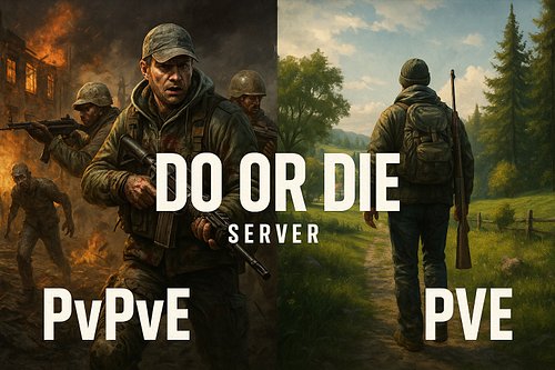 🔥 Welcome to DO OR DIE – The Ultimate DayZ Experience! 🔥

Looking for an unforgettable DayZ adventure? Whether you love immer...