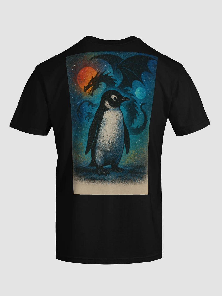Cosmic Penguin vs. Dragon T-Shirt product image (6)