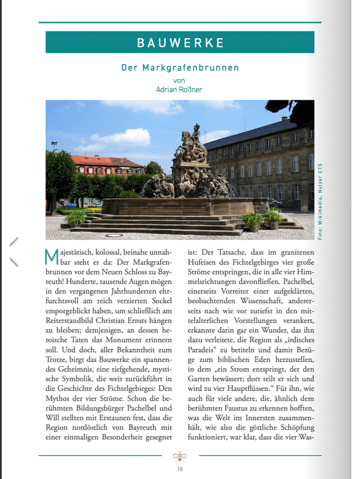 Der Markgrafenbrunnen in Bayreuth product image (1)