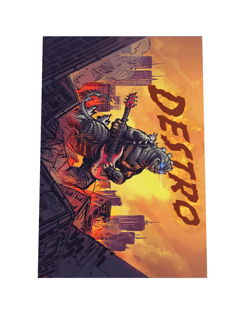 Rock Zilla Matte Poster