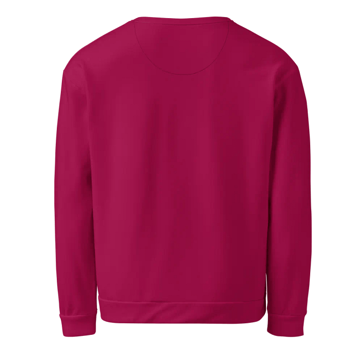 Plain Dark Red Light Summer Unisex Recycled Polyester Heavyweight Premium Sweatshirt by Treasure Pie product image (2)