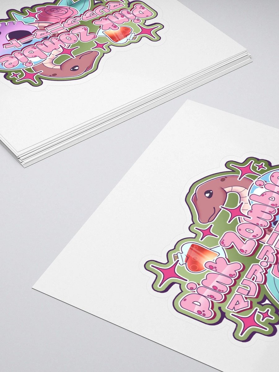 Kiss Cut Stickers - Pink Zombie Aesthetic product image (4)