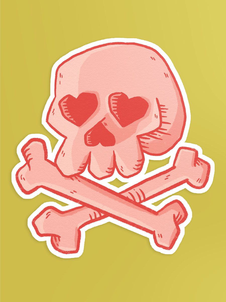 I Only Have Skulls for You Sticker product image (1)