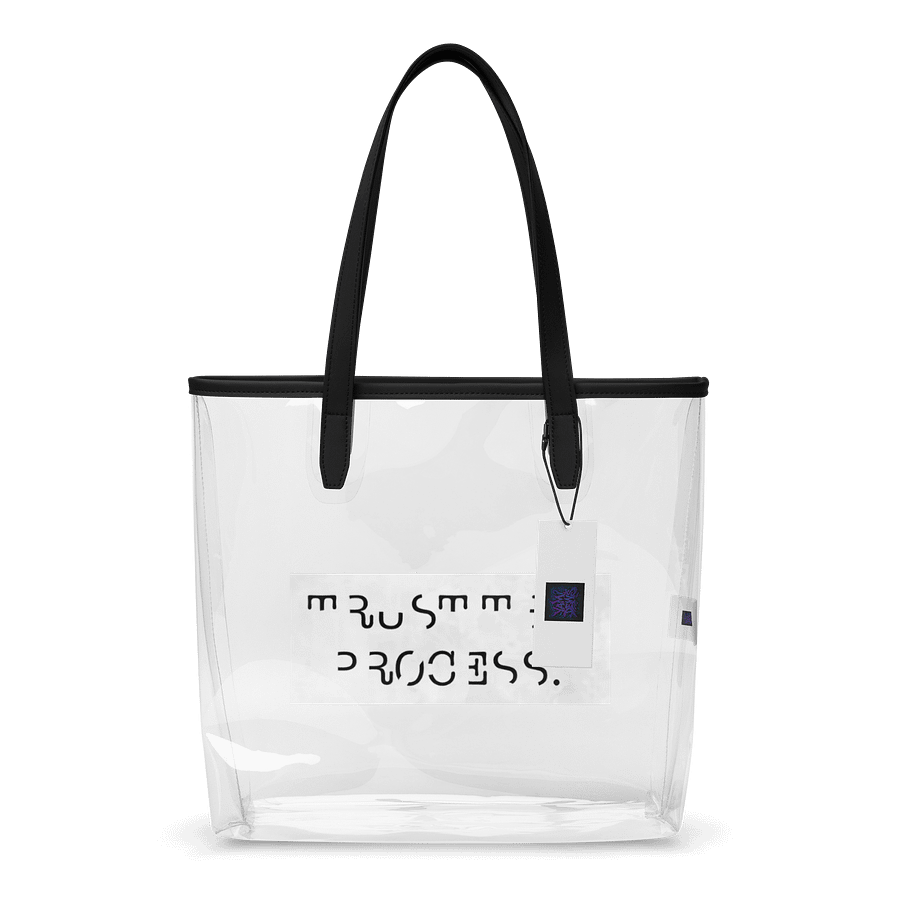 “TRUST THE PROCESS” Clear Tote Bag product image (1)