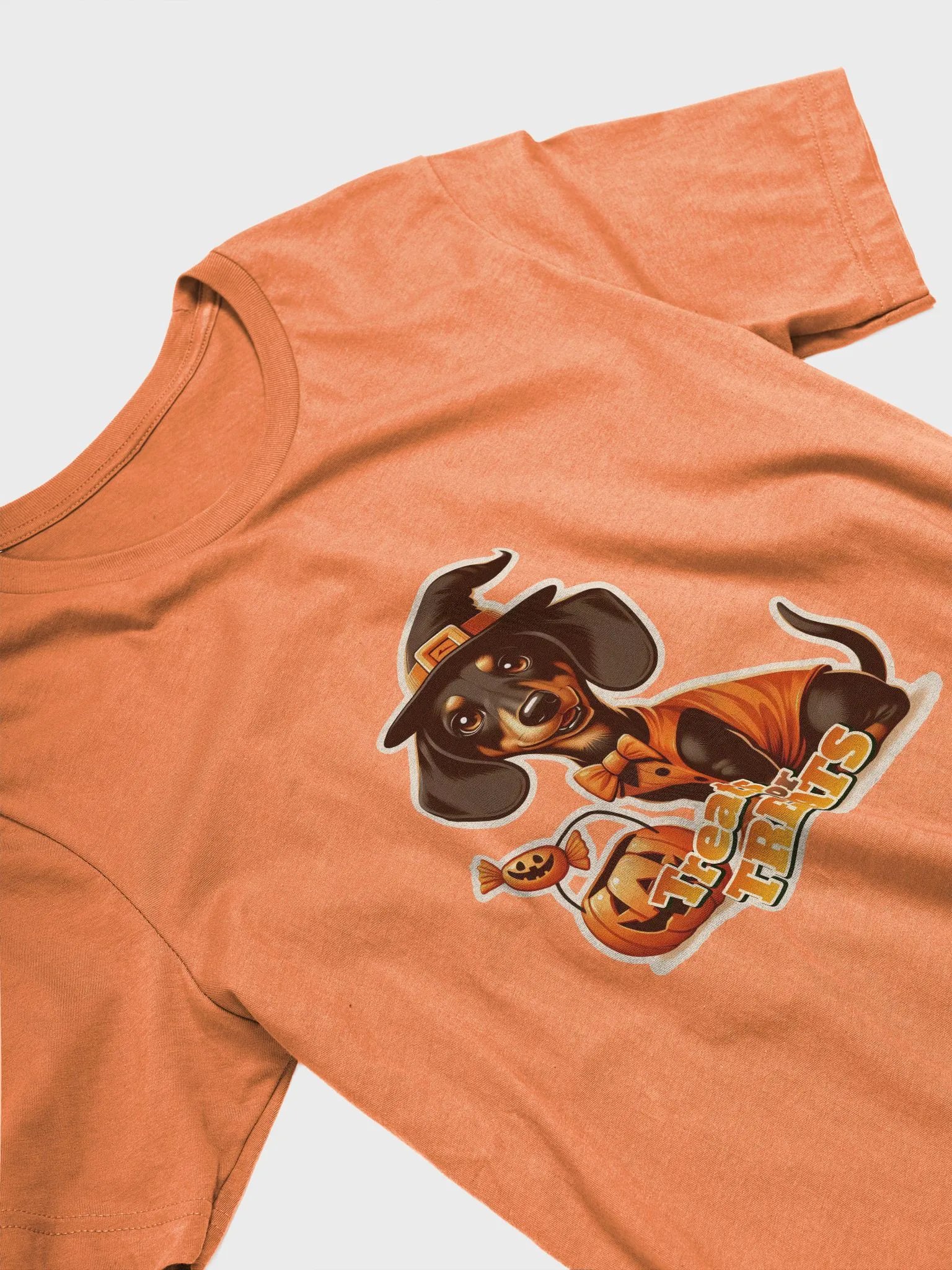 Dachshund Treat Halloween - T-shirt product image (33)