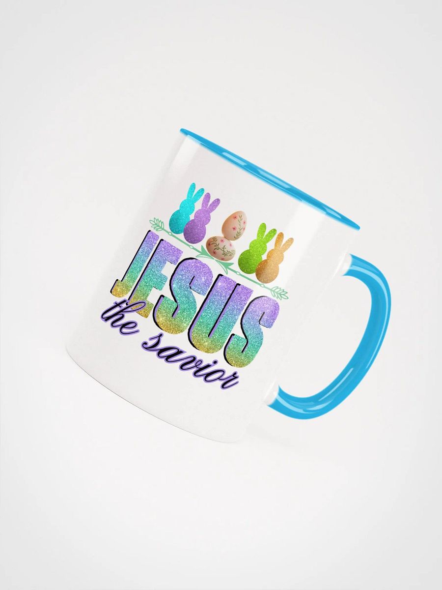 JESUS The Savior Gradient Glitters Ceramic Mug product image (4)