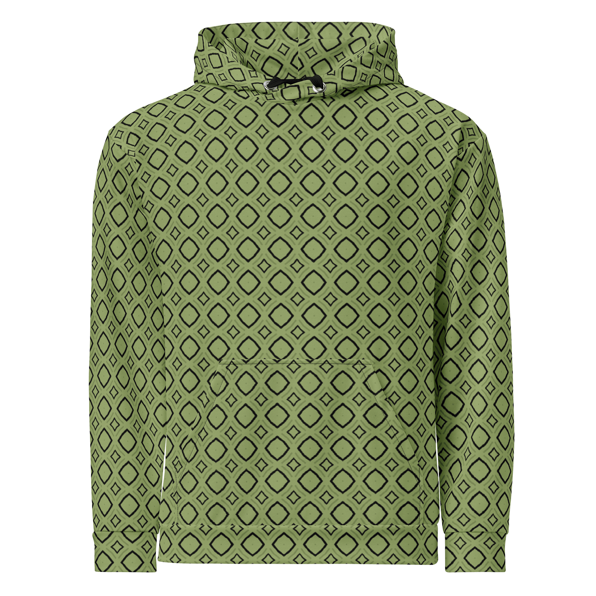 Bumble Delight Geometric Allover Print Hoodie for Men and Women product image (1)