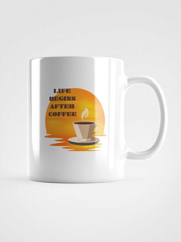 Sunrise Sip White Glossy Mug product image (4)
