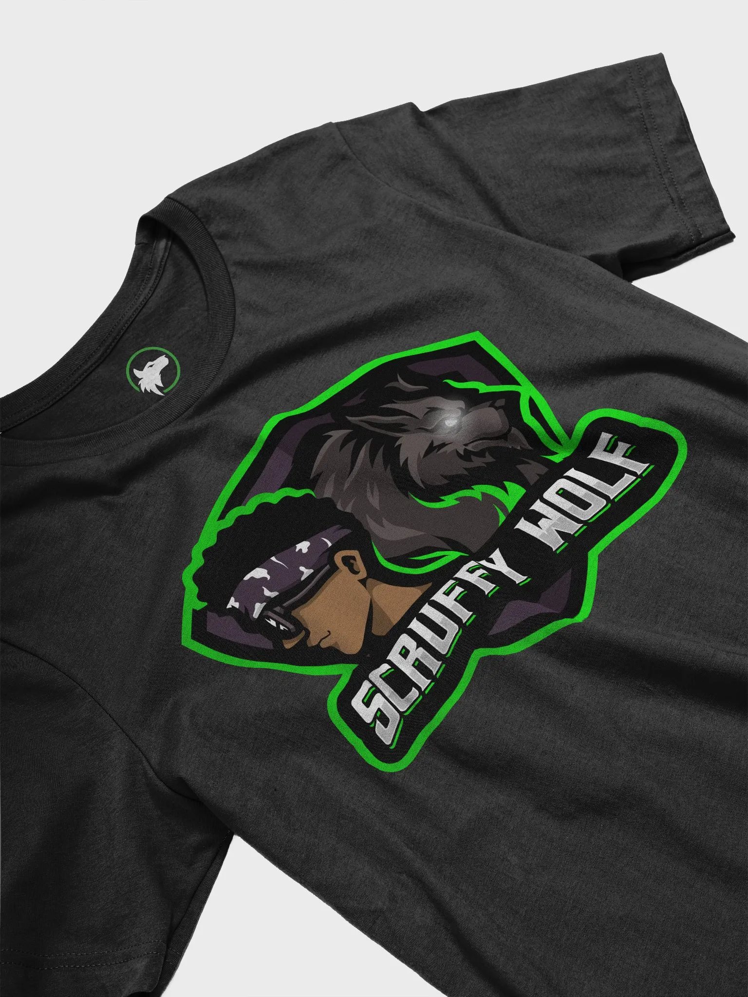 Scruffy Wolf Mascot Logo T-Shirt product image (3)