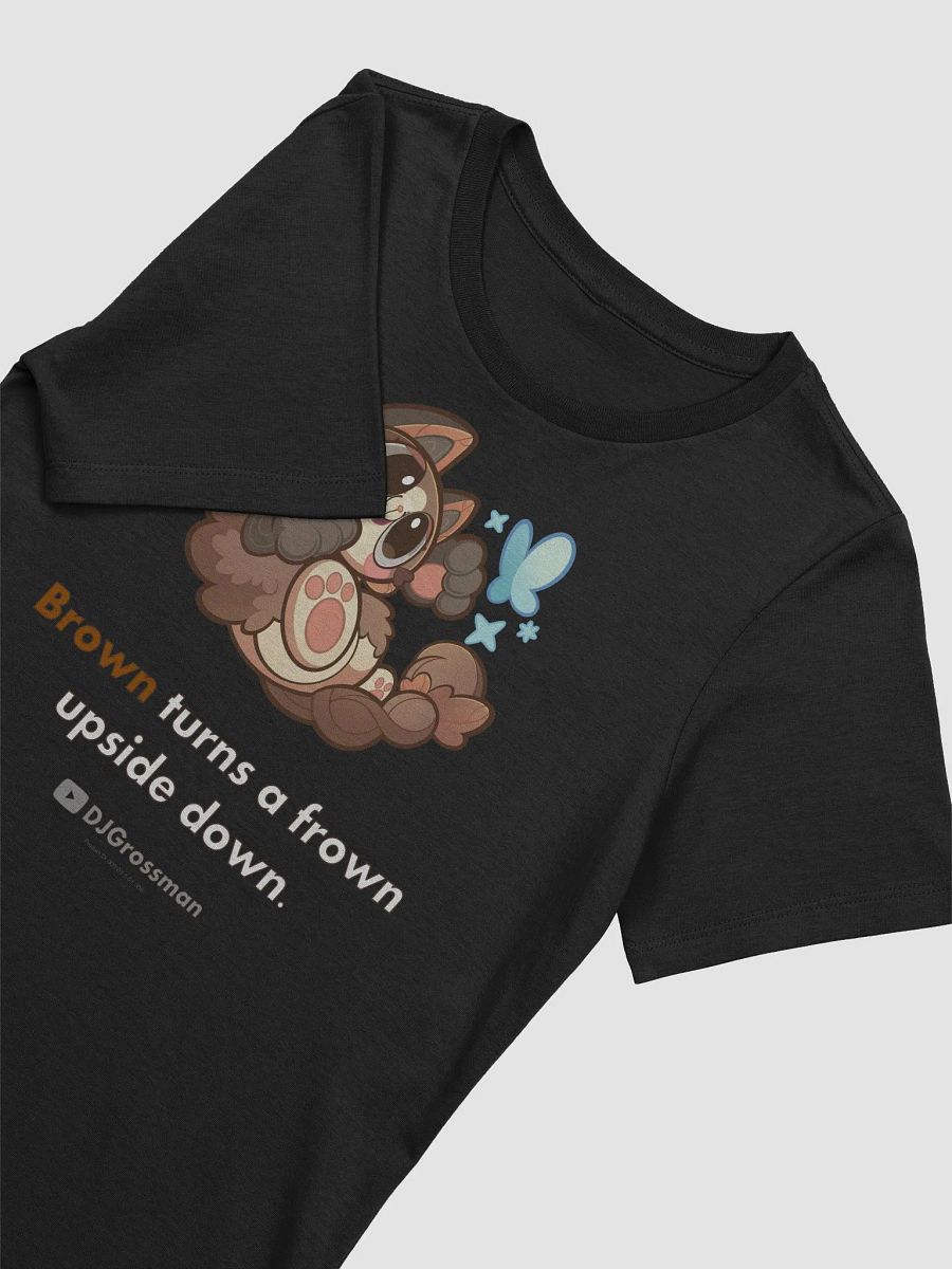 Playing Terra • "Brown turns a frown upside down." • Women's Supersoft Relaxed-fit T-shirt product image (3)
