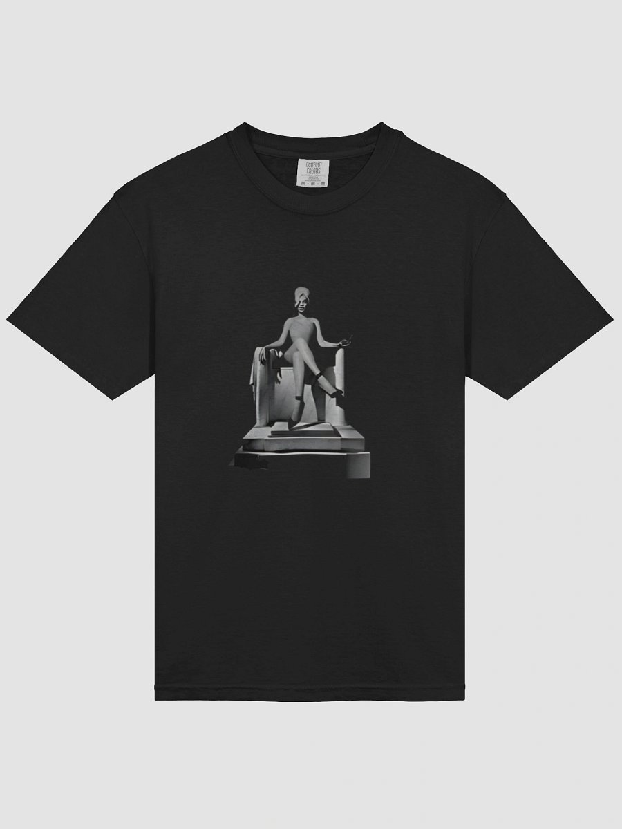 Throne Seated Monochrome Statue T-Shirt product image (3)