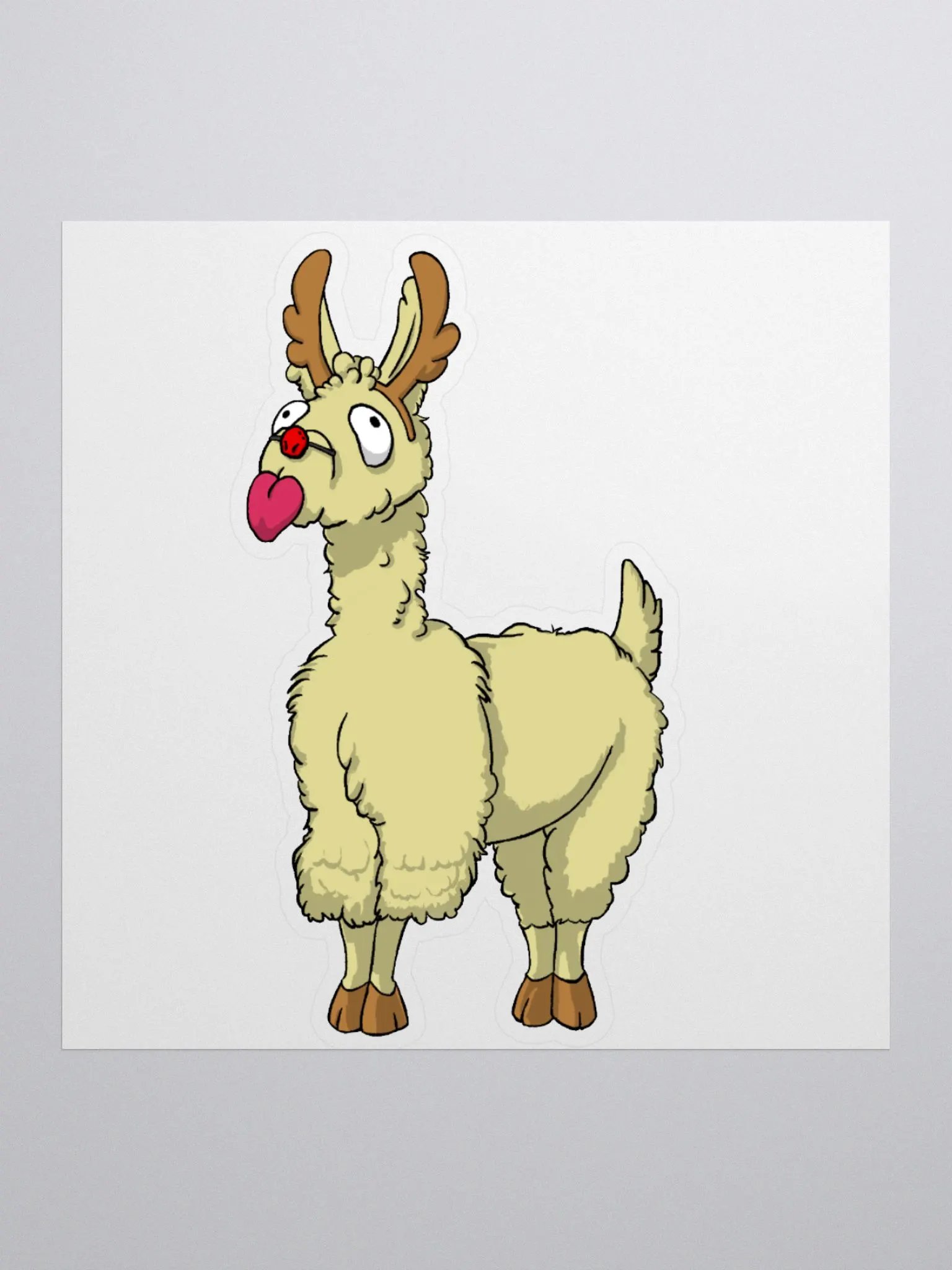 Dream Job Llama Sticker product image (1)