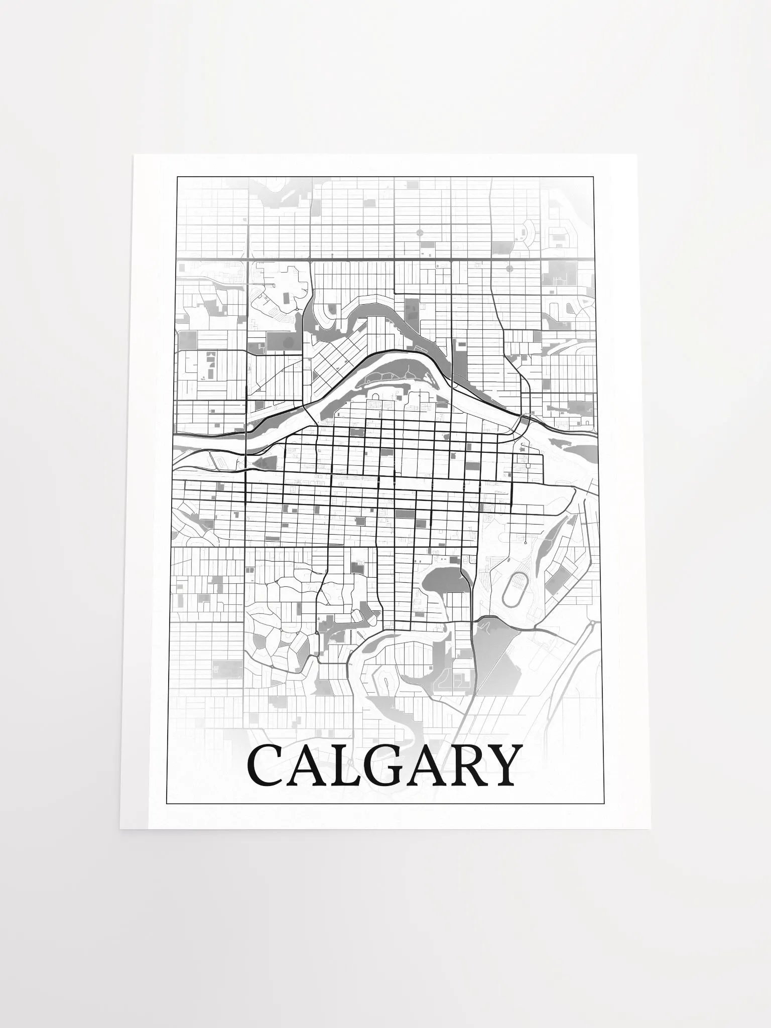 Calgary, Canada, city map print product image (17)