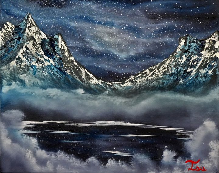The Violet Sky (Original) 16x20 Canvas product image (1)