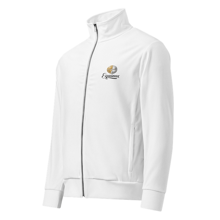 Equinox Unisex All-Over Print Recycled Track Jacket - White, Sustainable, Warm product image (1)