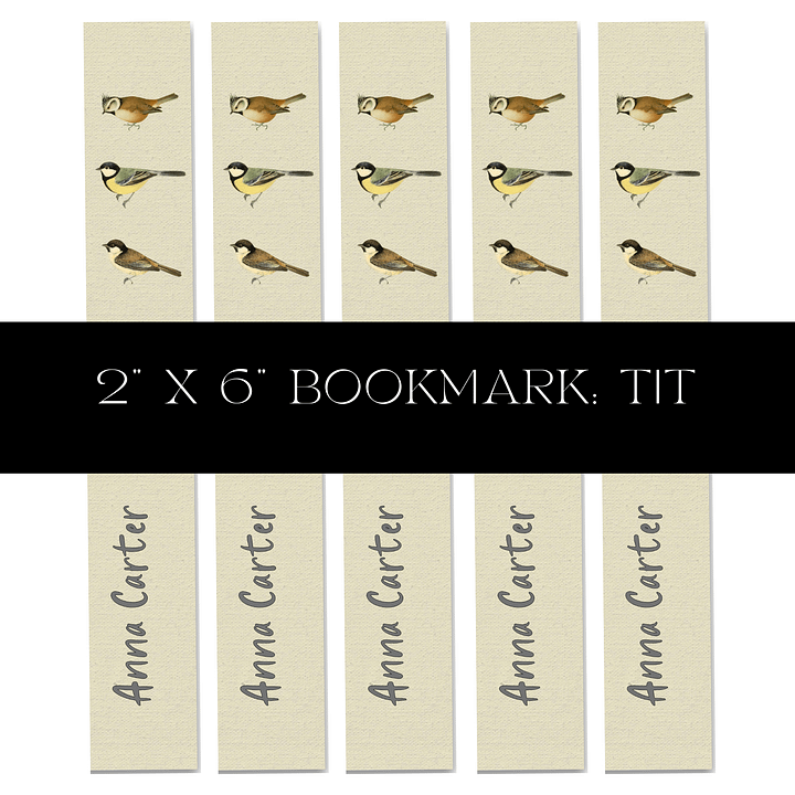 Tit Bird Bookmark product image (1)