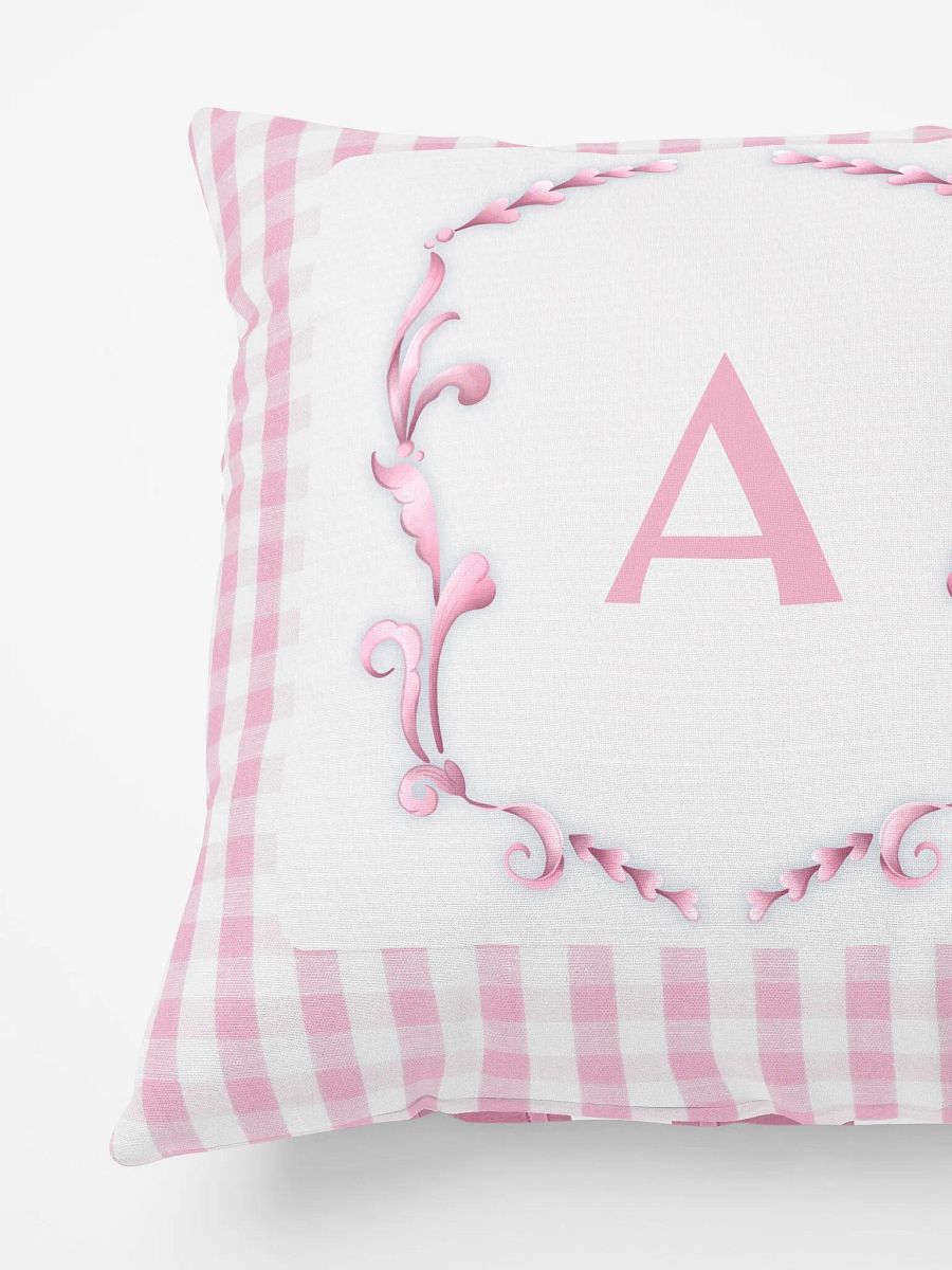 Pink Preppy Charm Pillow A product image (3)