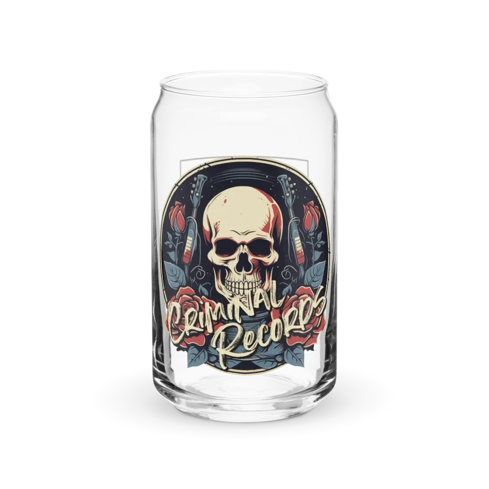 Criminal Records Can-Shaped Glass product image (1)