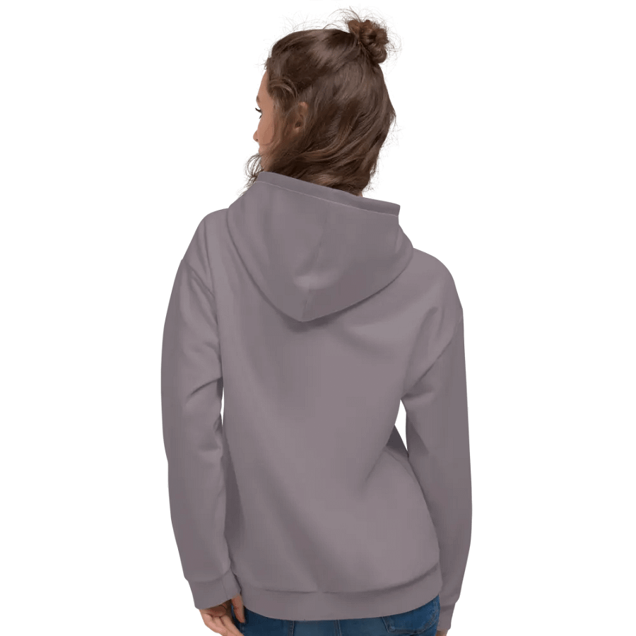 Plain Medium Gray True Summer Unisex Recycled Polyester Heavyweight Premium Hoodie by Treasure Pie product image (10)