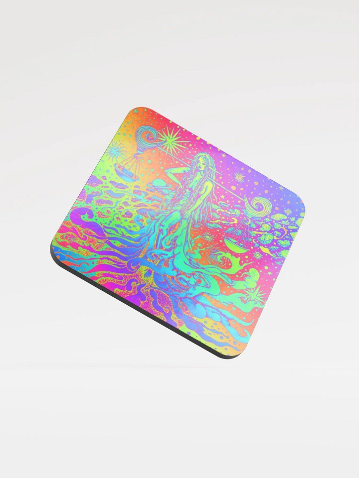 Limited edition Full Rainbow Libra Zodiac coaster product image (1)