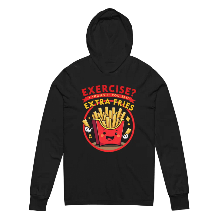 Extra Fries Hooded Long Sleeve Tee product image (6)