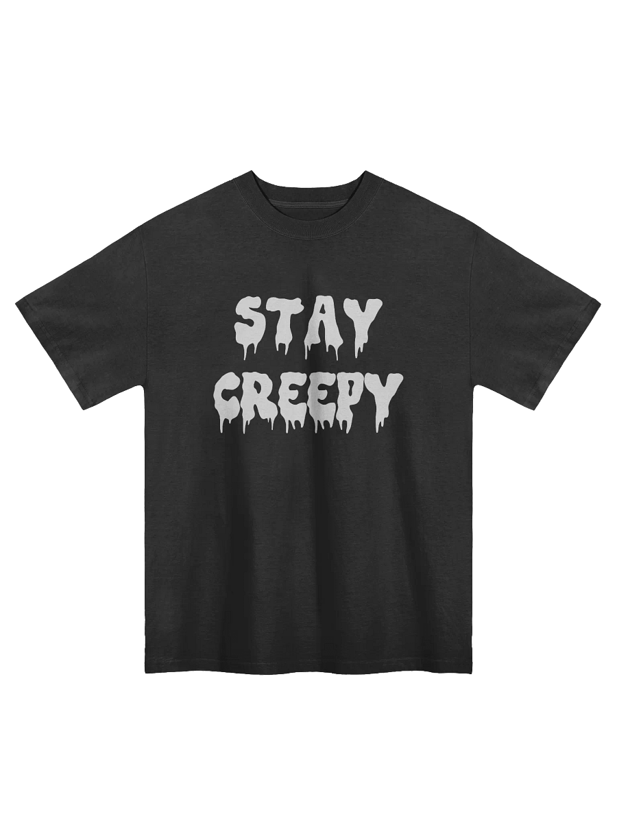 Stay Creepy Faded Oversized T shirt product image (1)