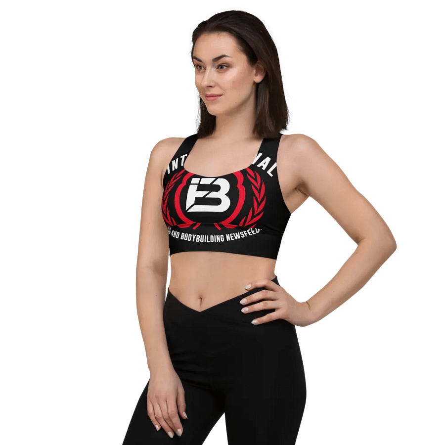 IFBNewsfeed.Org's All-Over Print Longline Sports Bra product image (3)