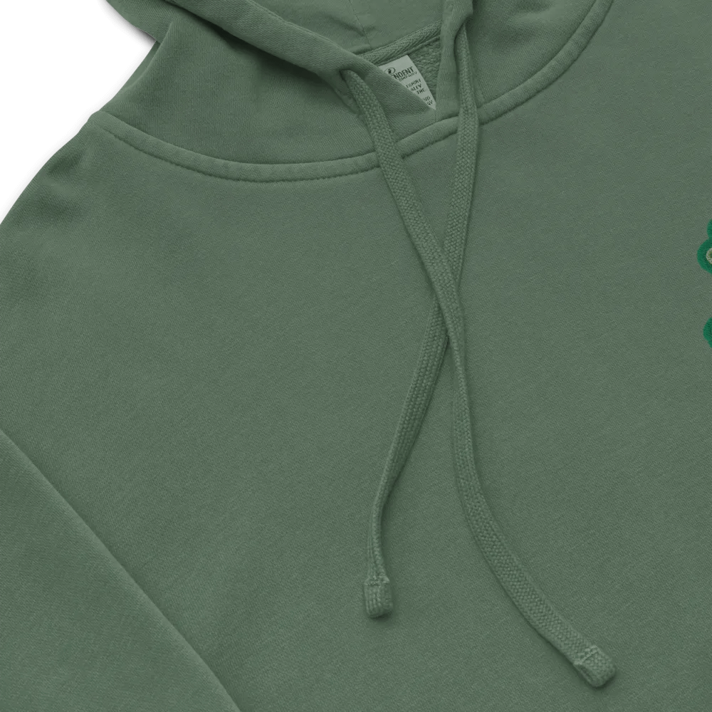 BUSY-BRAINED (L.C. moss design) embroidered pigment hoodie product image (8)