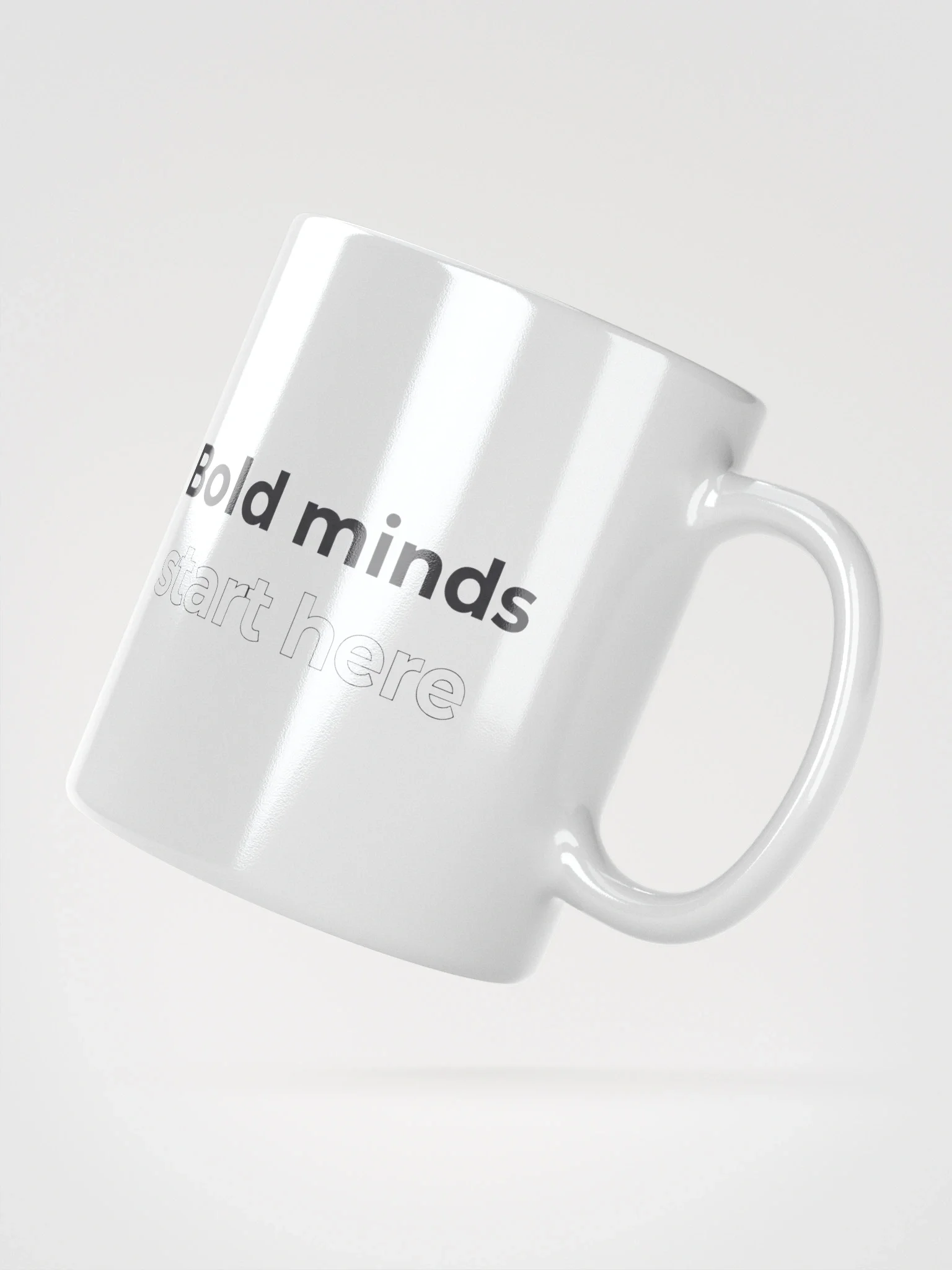 Bold Minds Start Here Mug – Inspirational Coffee Cup for Ambitious Thinkers & Creatives product image (3)