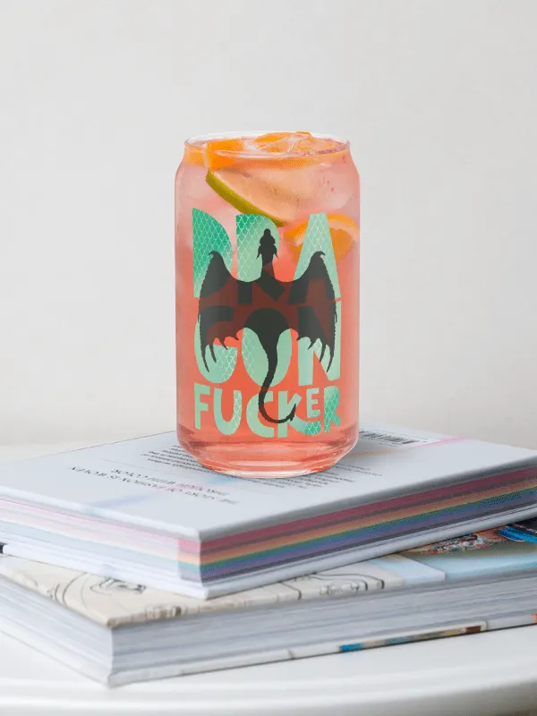 Dragon F*cker Glass Can (Green) product image (1)