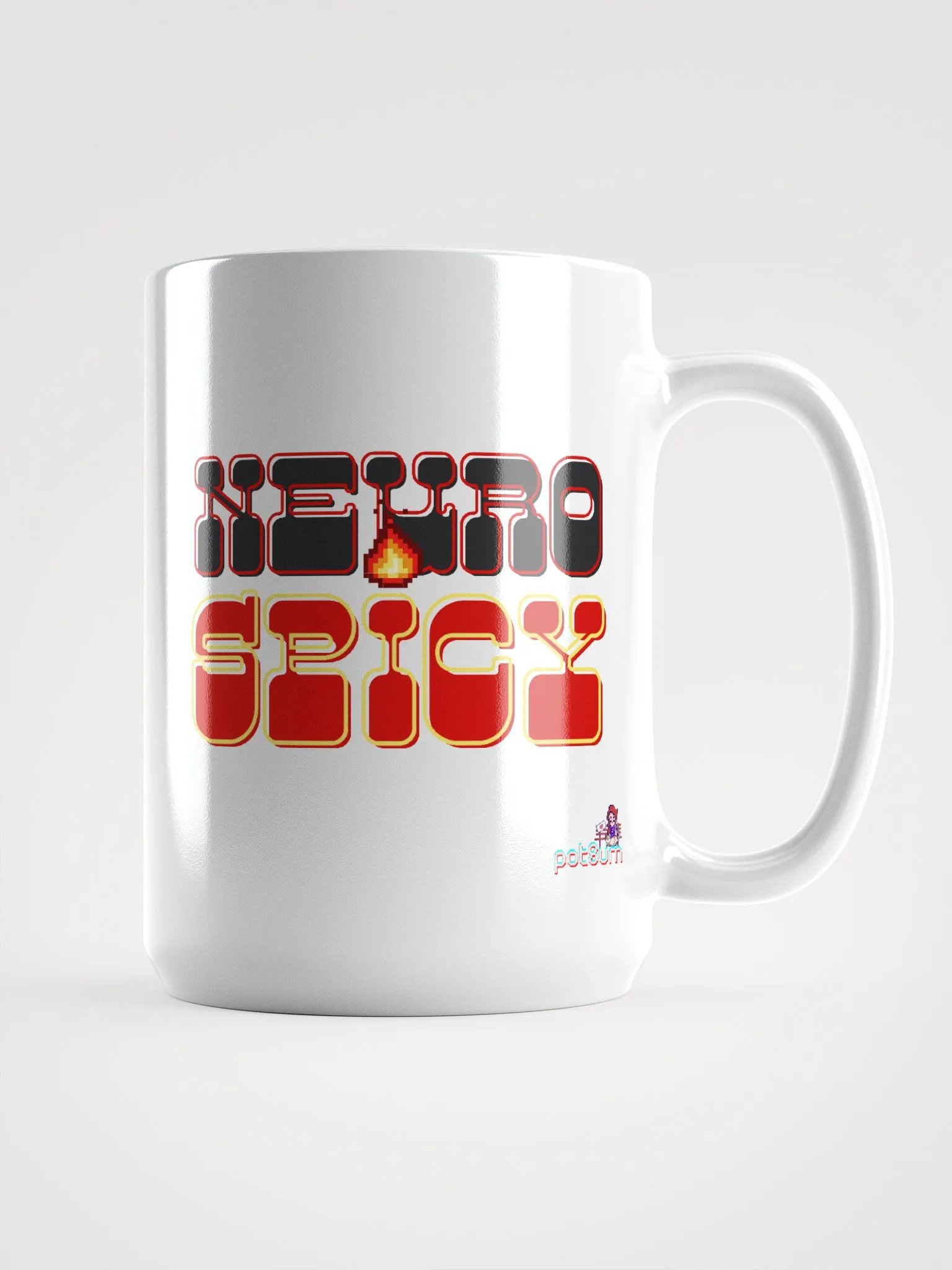 NEUROSPICY white glossy mug product image (5)