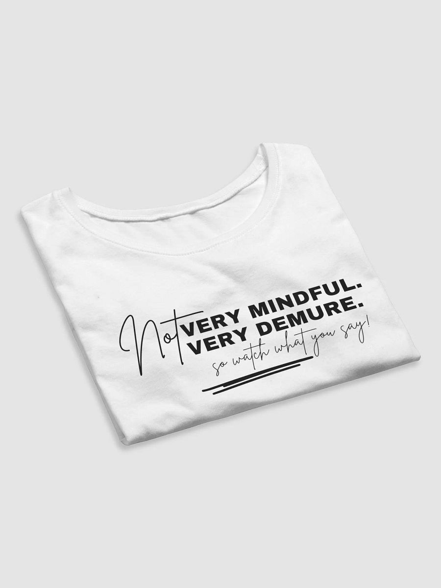 NOT Very Demure Crop Tee product image (6)