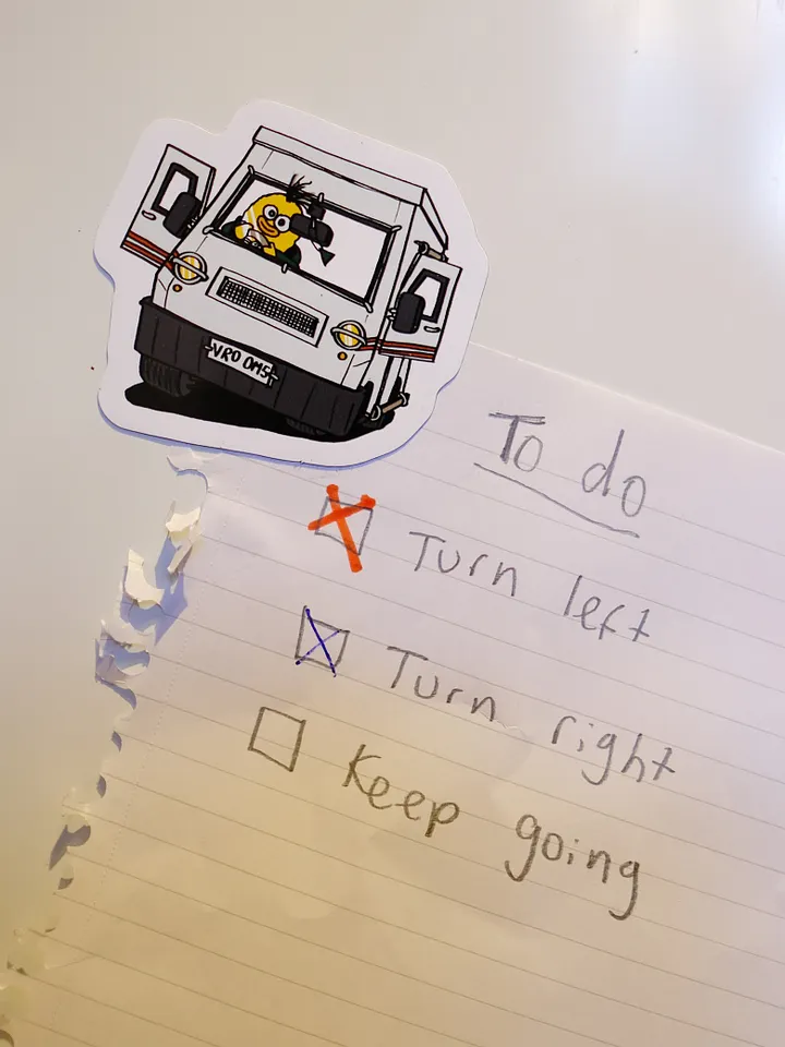 Wheelie Yellow magnet! product image (1)