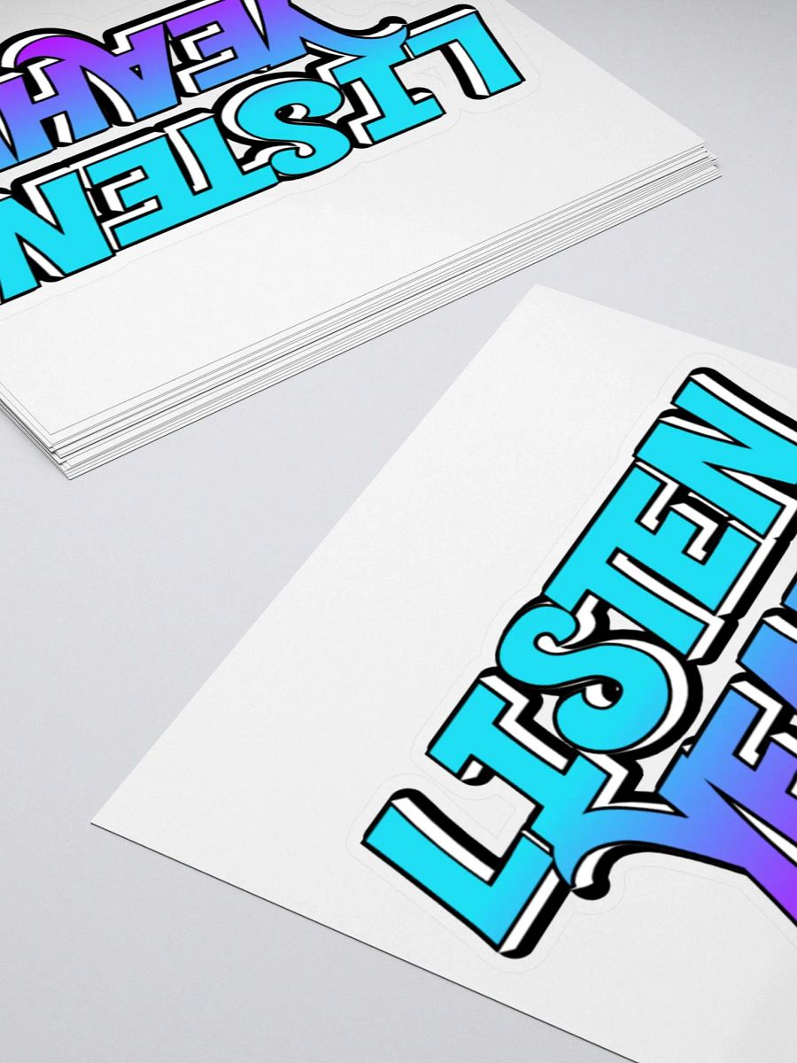 LISTEN YEAH! Sticker product image (11)