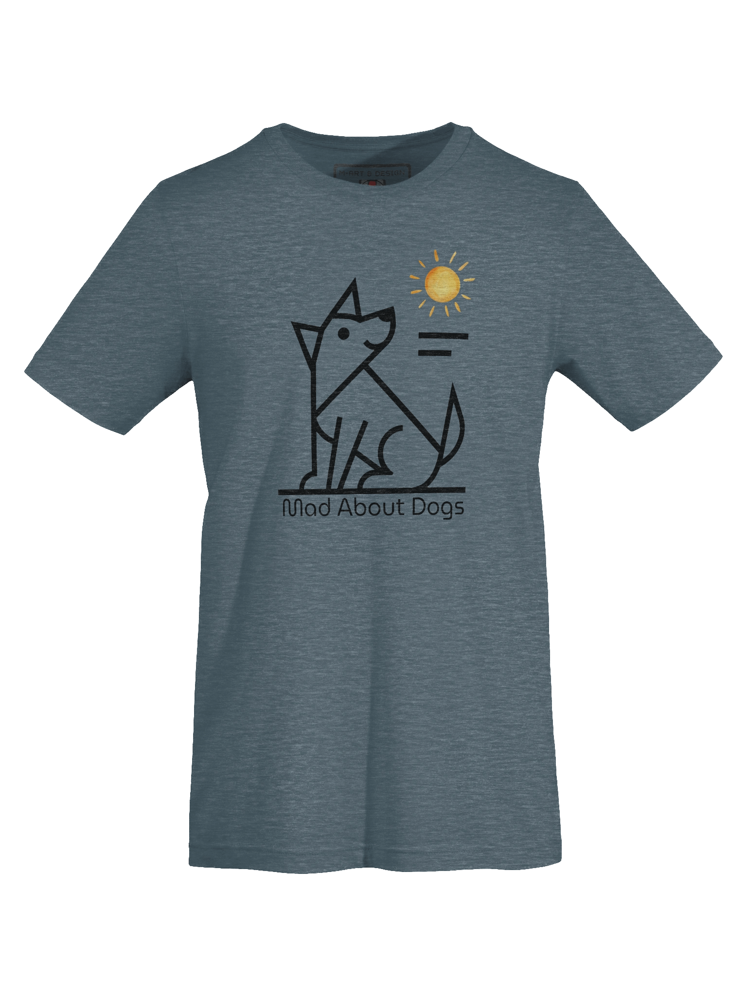 MAD About Dogs – Monochrome Geometric Tee - M-Art & Design product image (62)