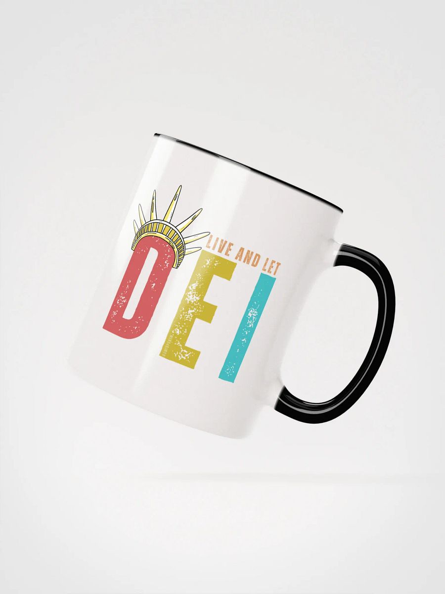 Live and Let DEI © Statue of Liberty Mug Bright - Being Liberal product image (2)